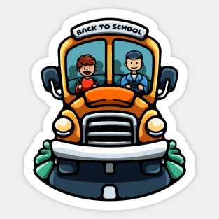 Back To School Bus Sticker